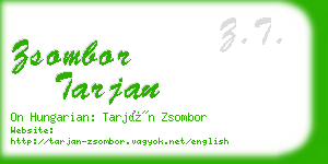 zsombor tarjan business card